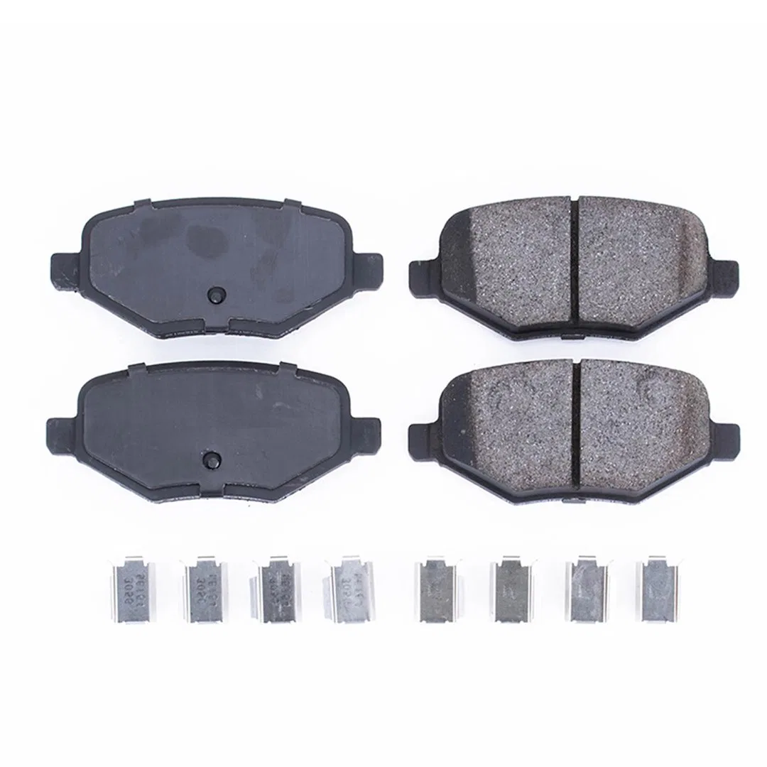 17-1754 – POWERSTOP Brake Pad, FMSI Number D1754 Ceramic Brake Pads Set Of 4 With Premium Stainless Steel Hardware